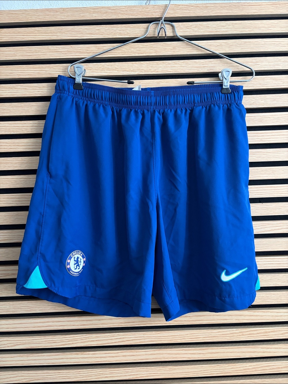 Nike Men's Royal Blue Athletic Shorts with Light Blue Accents